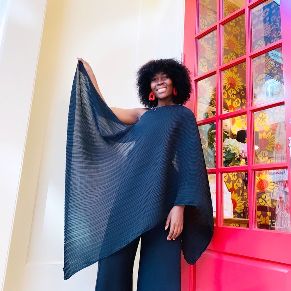 One shoulder artistic tube top